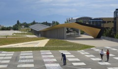 Artlab EPFL Lausanne construction d'un centre d'art de culture et de sciences par Kengo Kuma Architectes et Marti Construction
