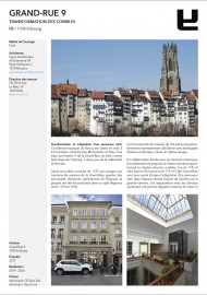 Transformation combles Grand-Rue 9 Fribourg Epure architecture CR-Tech