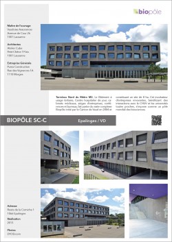 BioPôle Centre hospitalier de jour, cabinets médicaux, sièges d’entreprises, conférences et bureaux à Epalinges Croisettes M2