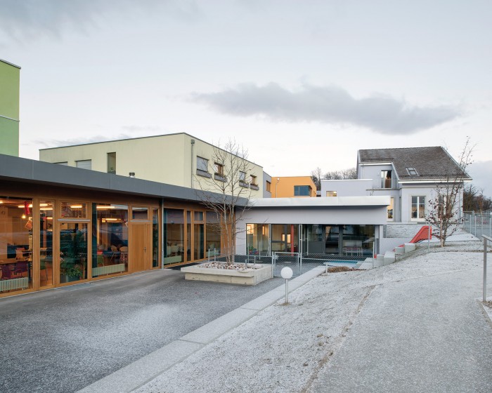 EMS SILO transformation d'un centre social EMS et garderie à Echichens Morges de Benoit Partenaires architectes