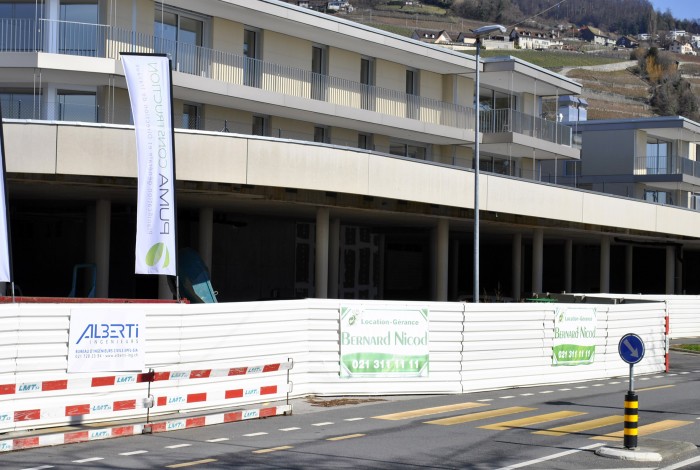 A louer Bernard Nicod La Petite Corniche Quartier d'habitation commerces et bureaux à Lutry