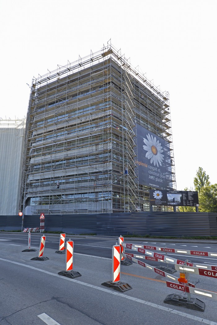 Campus santé genève Internationale FIPOI futur siège du Fonds mondial construction Implenia