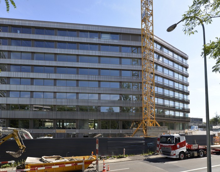 Campus santé genève Internationale FIPOI futur siège du Fonds mondial construction Implenia