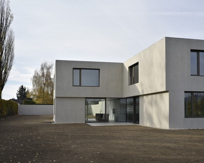 Villa contemporaine moderne à Founex villa béton Counson architectes