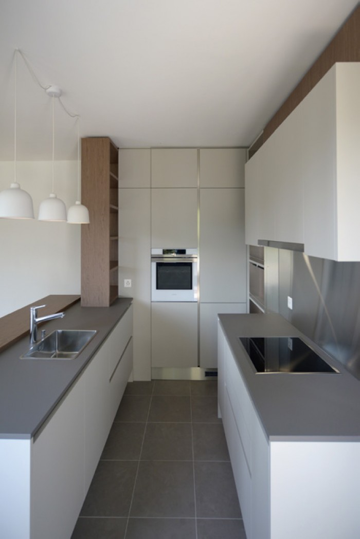 Caudoz Pully rénovation transformation d'un appartement PPE Veneta cucine cuisine