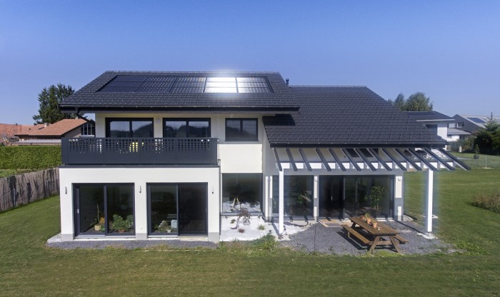 Villa contemporaine à Servion Cré'Architecture à Puidoux La nature pour Fil rouge